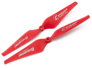 GRAUPNER COPTER PROP 10X4 (8 MM BORE) RED (1L&1R) E-1348/10X4-8